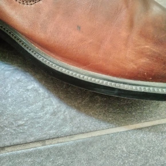 Calden Men's Invisible Height Increasing Elevator Shoes - Dark Brown Leather - Picture 7 of 9